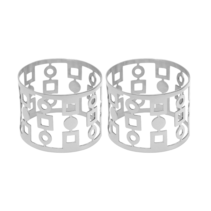 Anima napkin ring 2-pack, Nickel-plated brass Hilke Collection