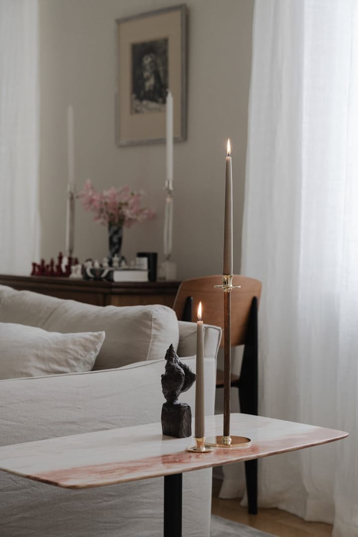 Basso low candle sticks, Solid brass Hilke Collection