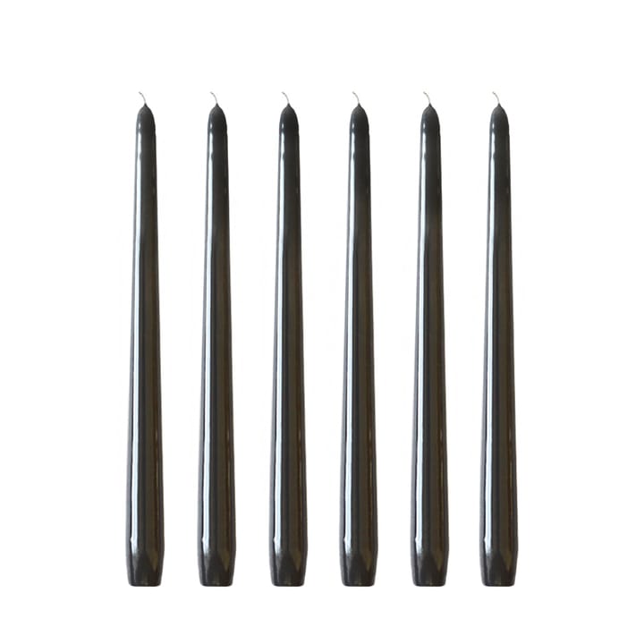 Herrgårdsljus candles 30 cm 6-pack  - Black glossy - Hilke Collection