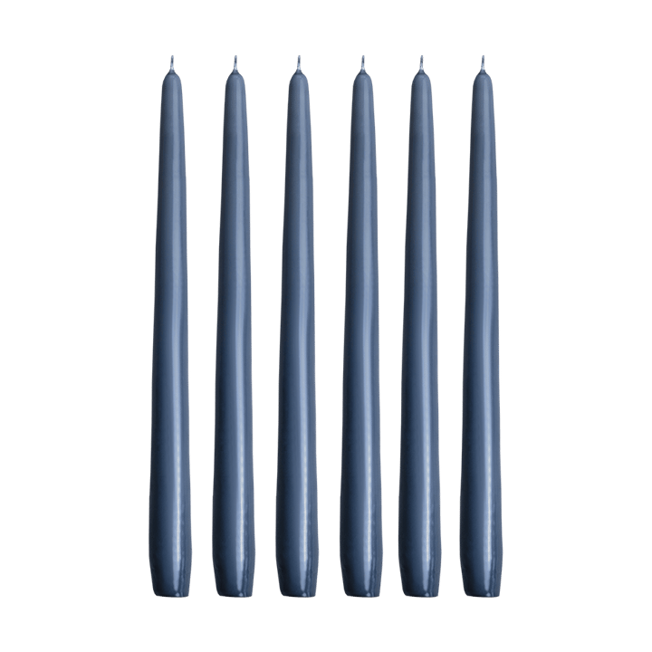 Herrgårdsljus candles 30 cm 6-pack , Blue-grey Hilke Collection