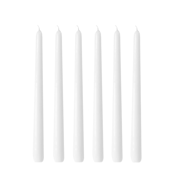 Herrgårdsljus candles 30 cm 6-pack  - White glossy - Hilke Collection