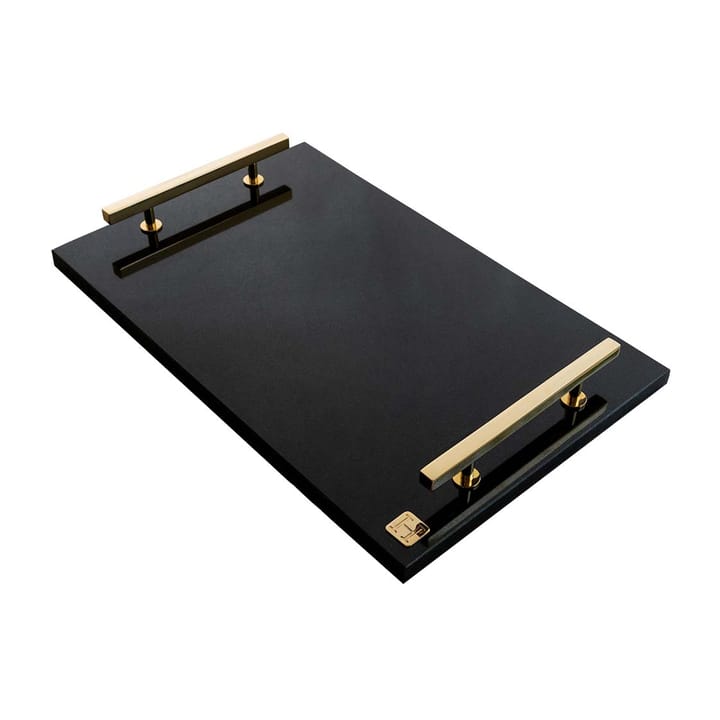 Hilke Collection tray 40.5x25.5 cm, Granite-solid brass Hilke Collection