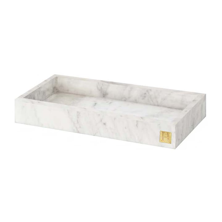 Hilke Collection tray with edge 30x15 cm, White marble Hilke Collection