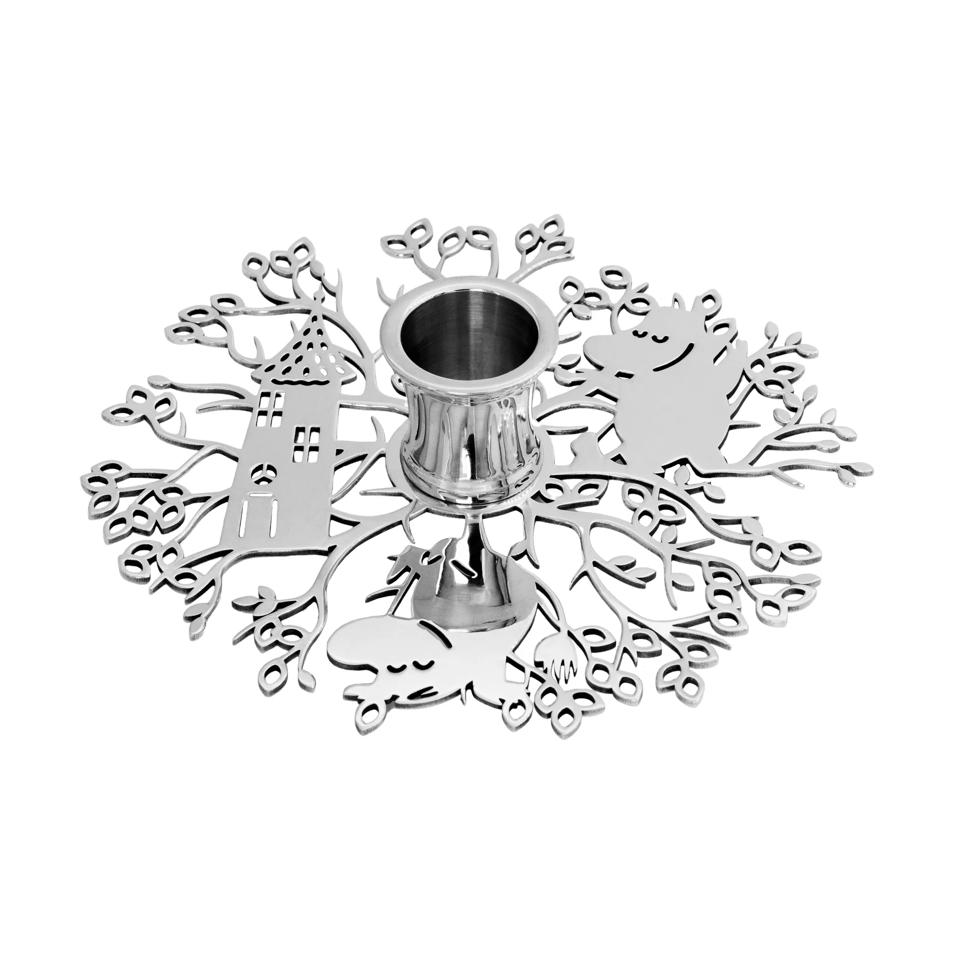 Hilke X Moomin No.1 candle holder, Nickel-plated brass Hilke Collection