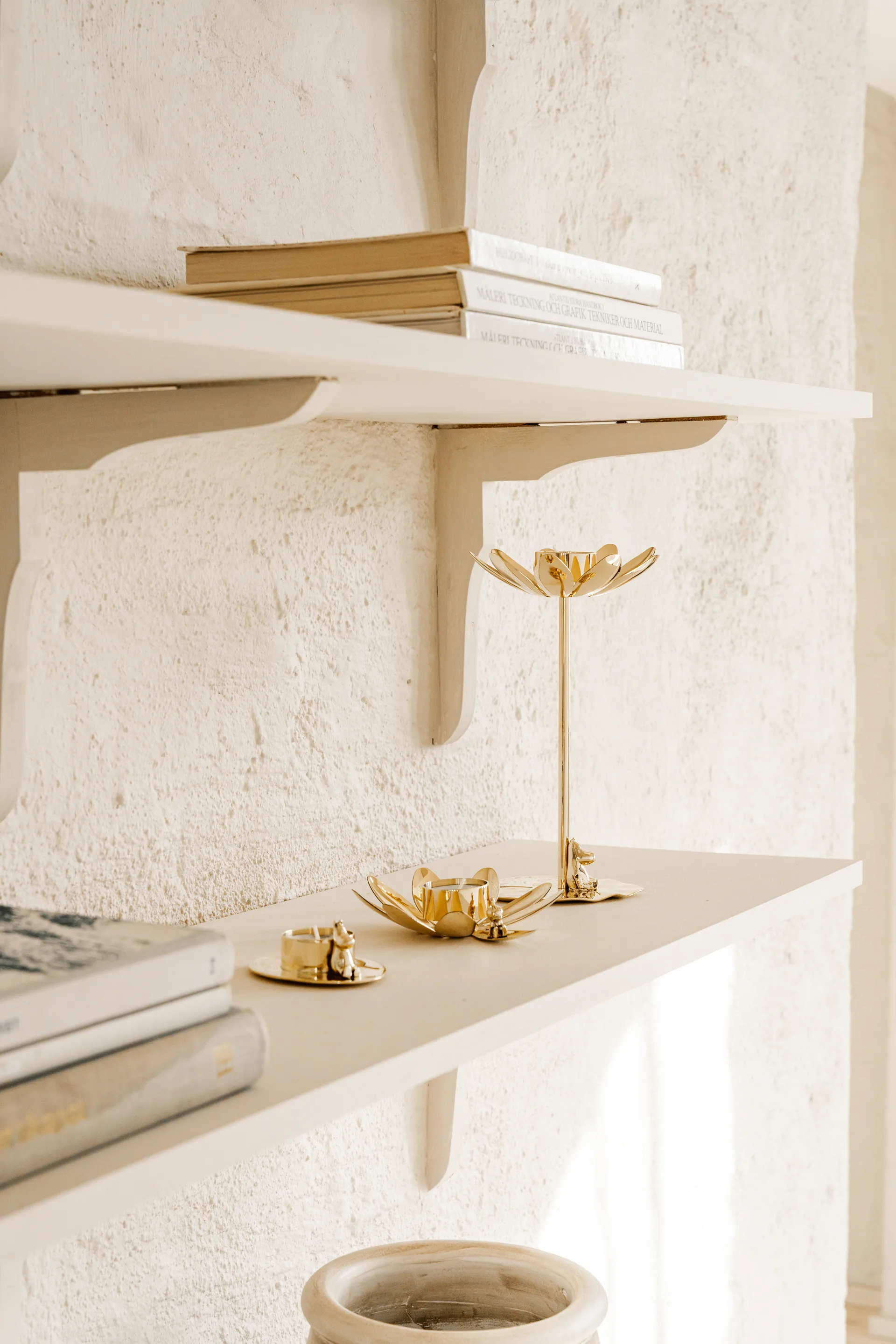Hilke X Mumin Little My candle holder, Brass Hilke Collection