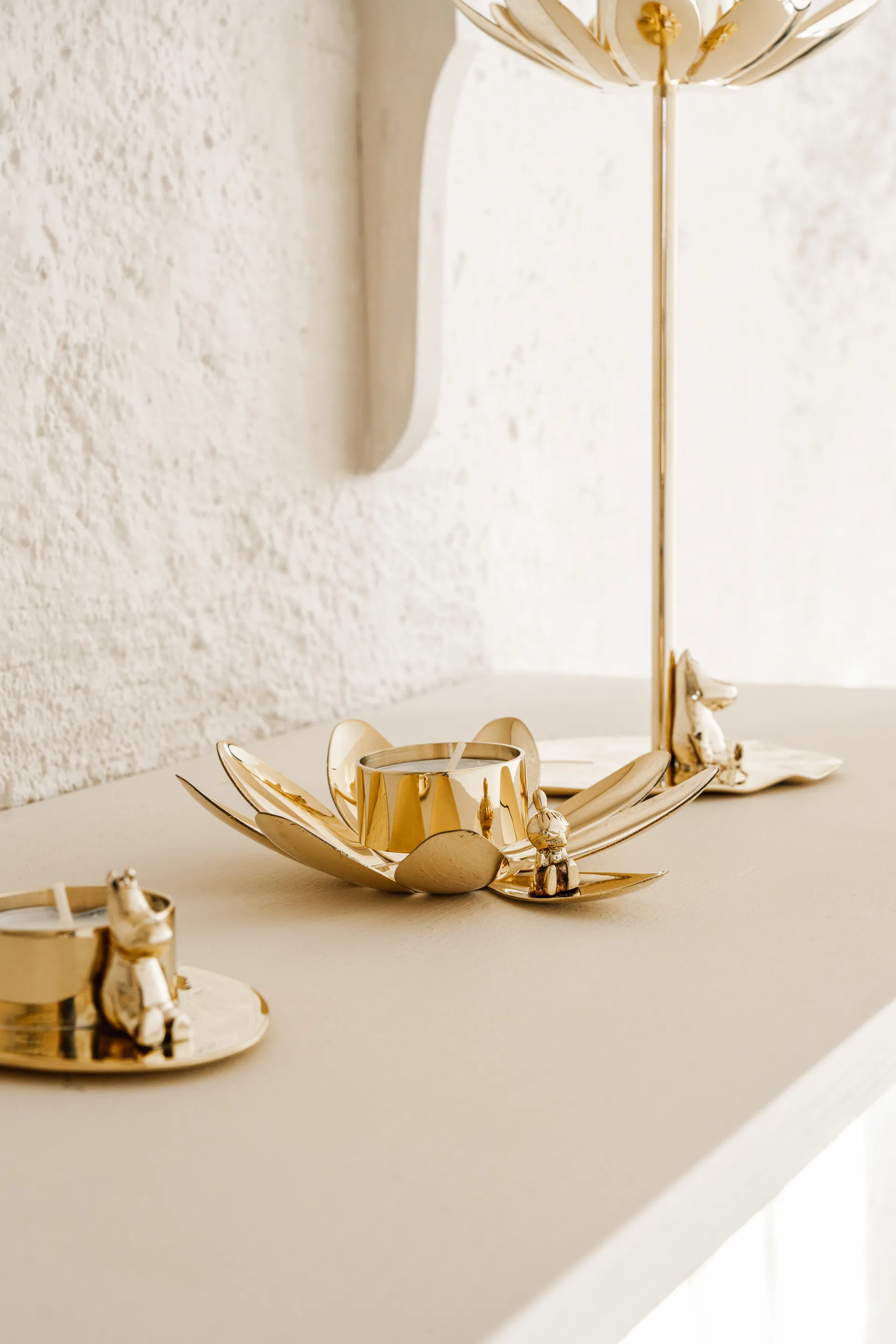 Hilke X Mumin Little My candle holder, Brass Hilke Collection
