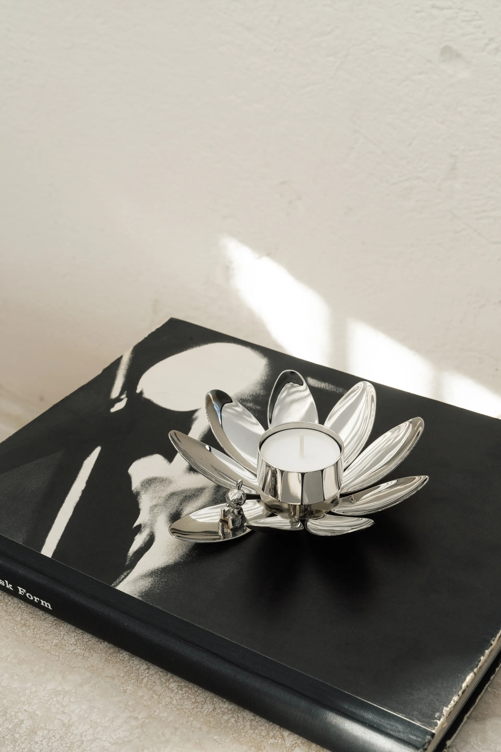 Hilke X Mumin Little My candle holder, Nickel-plated brass Hilke Collection