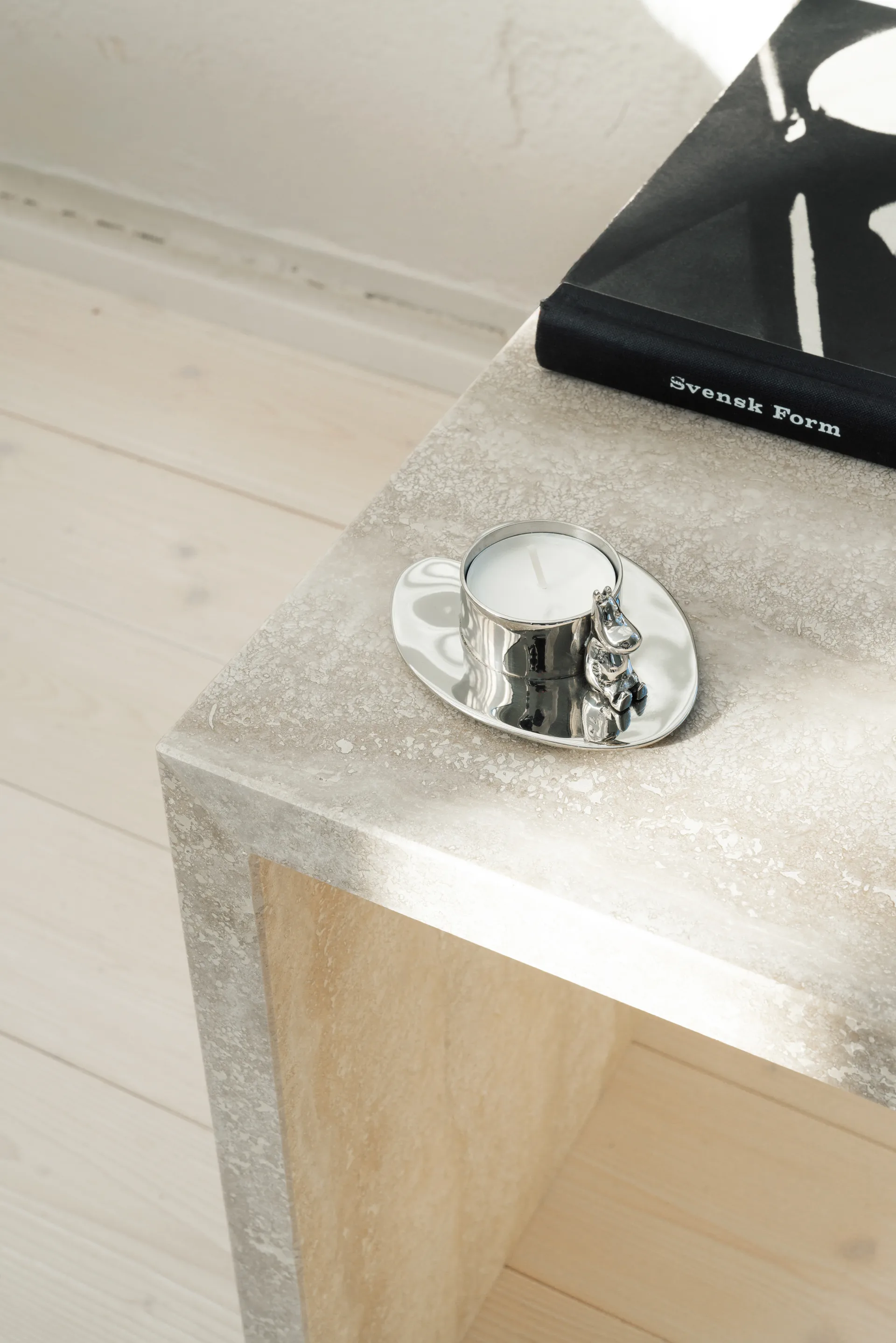 Hilke X Mumin No.3 candlestick, Nickel-plated brass Hilke Collection