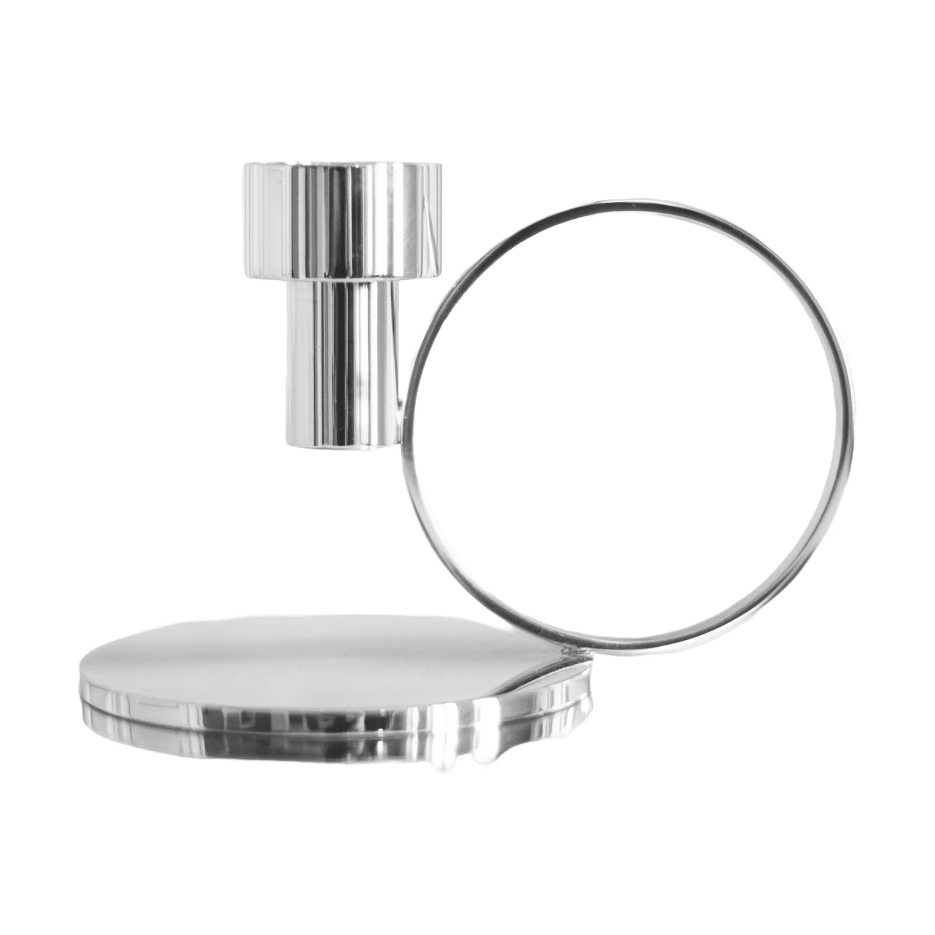 Insieme candle sticks, Nickel-plated brass Hilke Collection