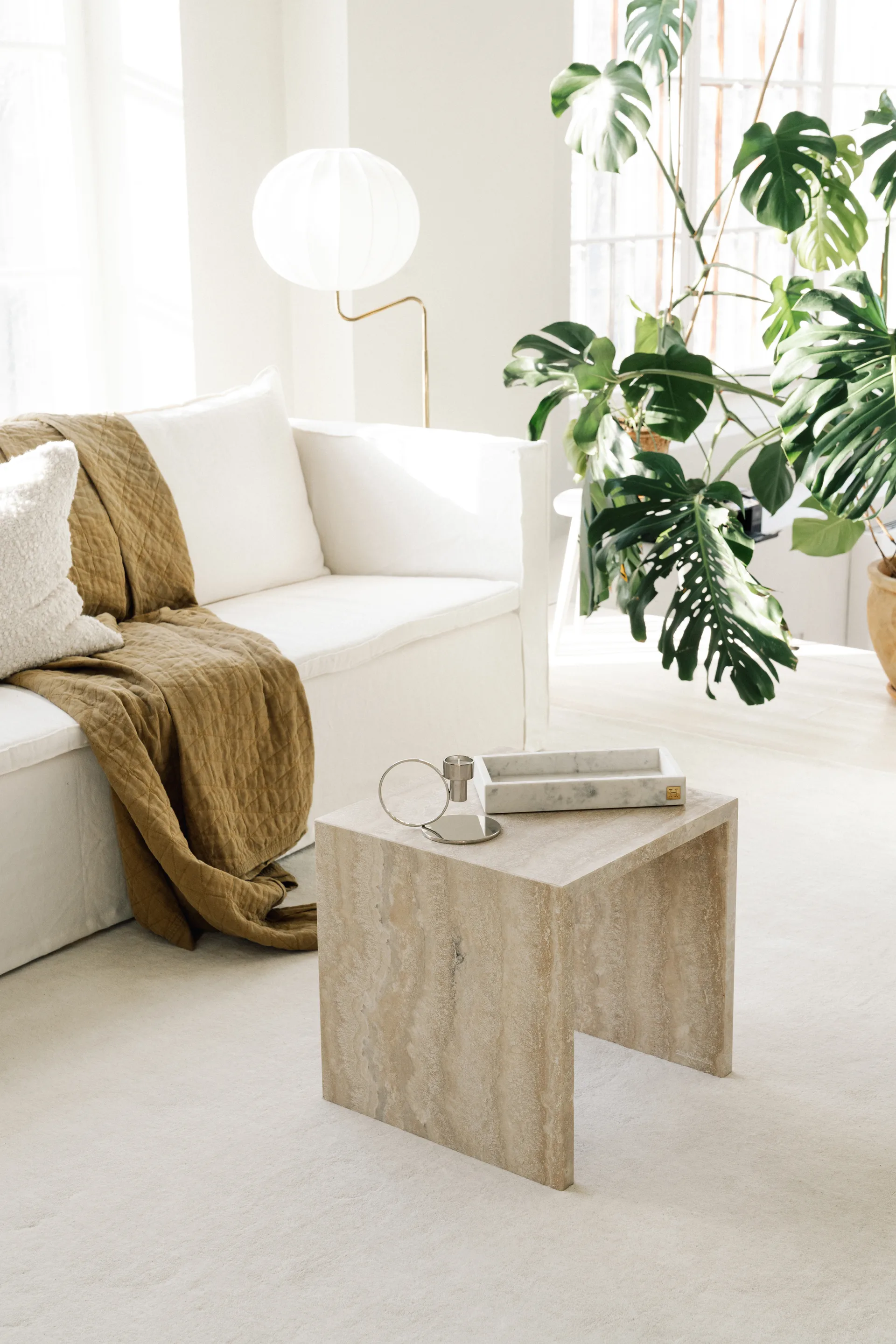 Insieme candle sticks, Nickel-plated brass Hilke Collection