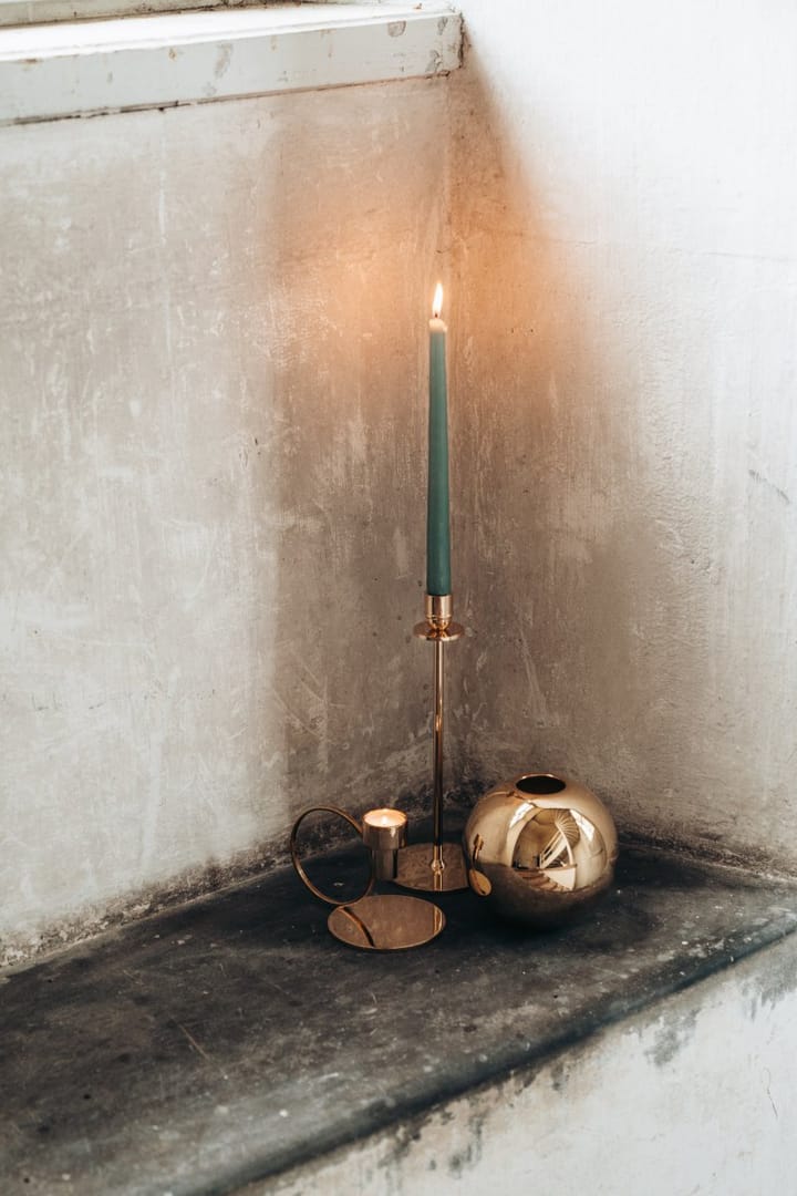 Luce Del Sole candle sticks 30 cm, Solid brass Hilke Collection