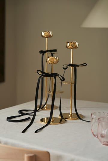 Ninfea Alta candlestick 30 cm - Brass - Hilke Collection