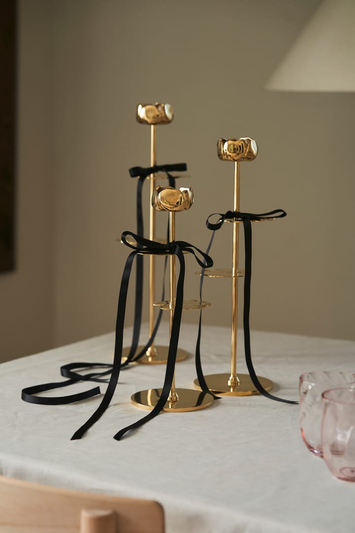 Ninfea Alta candlestick 30 cm, Brass Hilke Collection