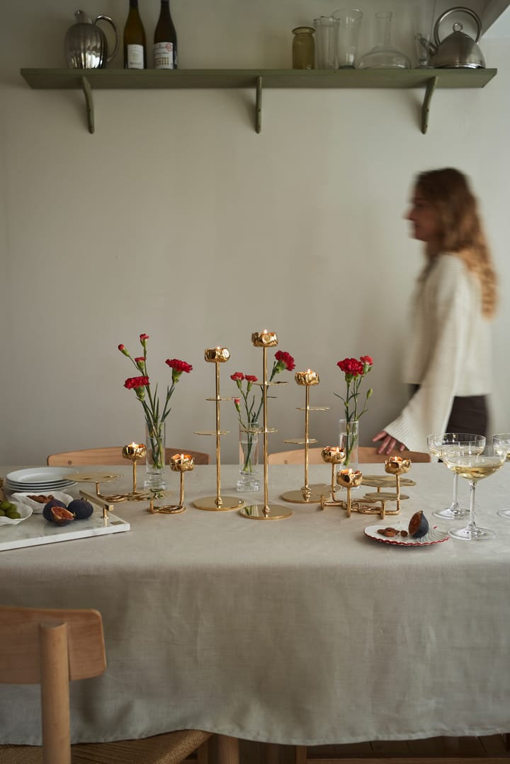 Ninfea Alta candlestick 30 cm, Brass Hilke Collection