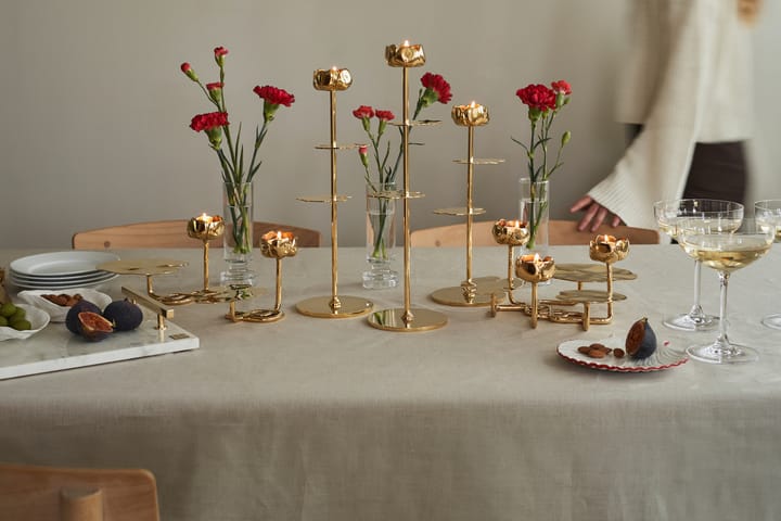 Ninfea Alta candlestick 40 cm, Brass Hilke Collection