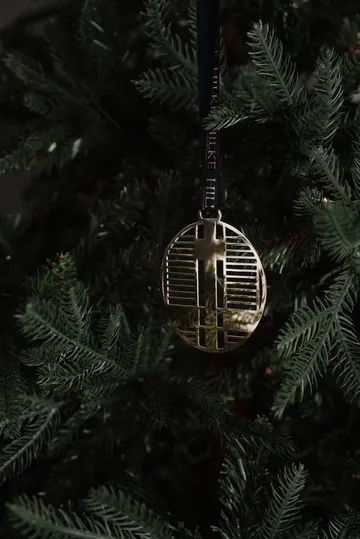 Piano tree ornament - Nickel-plated brass - Hilke Collection