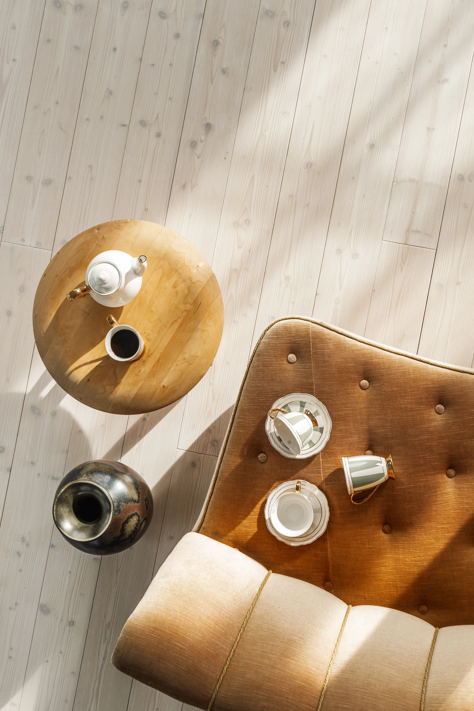 Stripes Sage mug, 28 cl Hilke Collection