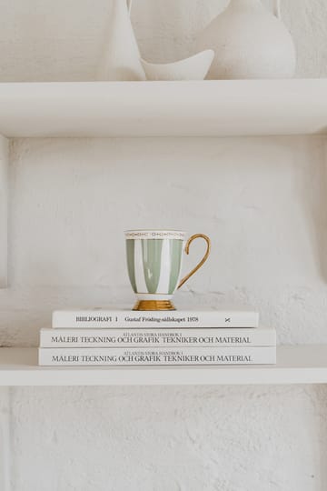 Stripes Sage mug - 28 cl - Hilke Collection