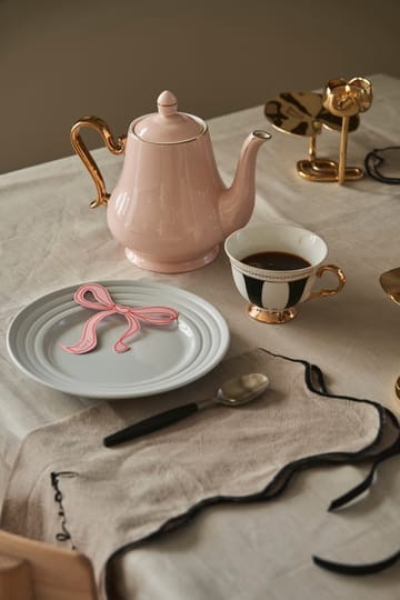 Strisce Nero cup with saucer - 22 cl - Hilke Collection