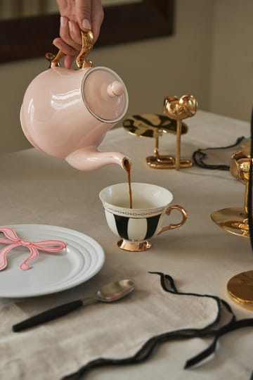 Strisce Nero cup with saucer - 22 cl - Hilke Collection