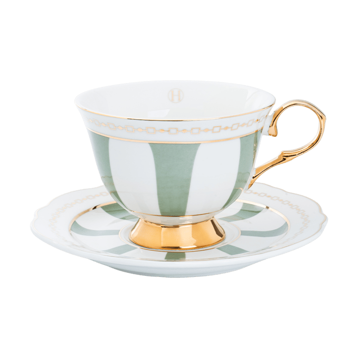 Strisce Salvia cup with saucer - 22 cl - Hilke Collection