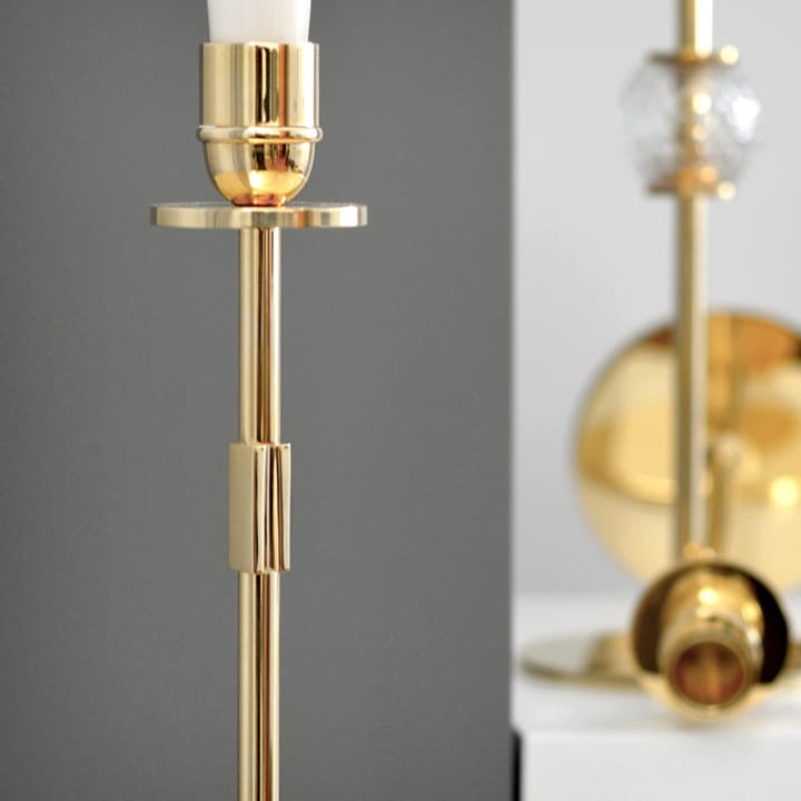 Tuti candle sticks 40 cm, Solid brass Hilke Collection