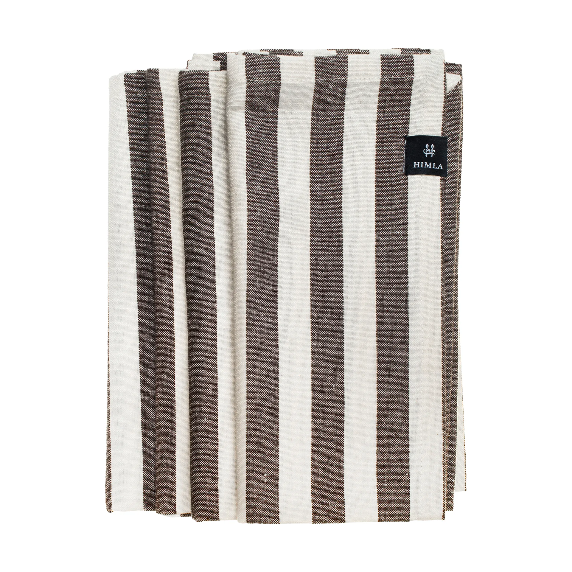 Bretagne fabric napkin 50x50 cm 4-pack, Chocolate Himla