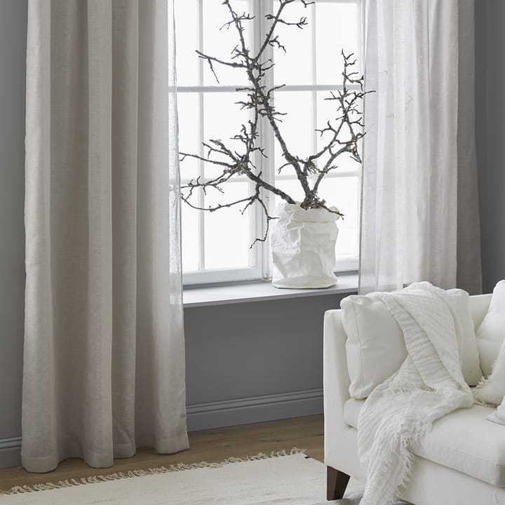 Dalsland curtain, Mother of pearl, pleat band and channel Himla