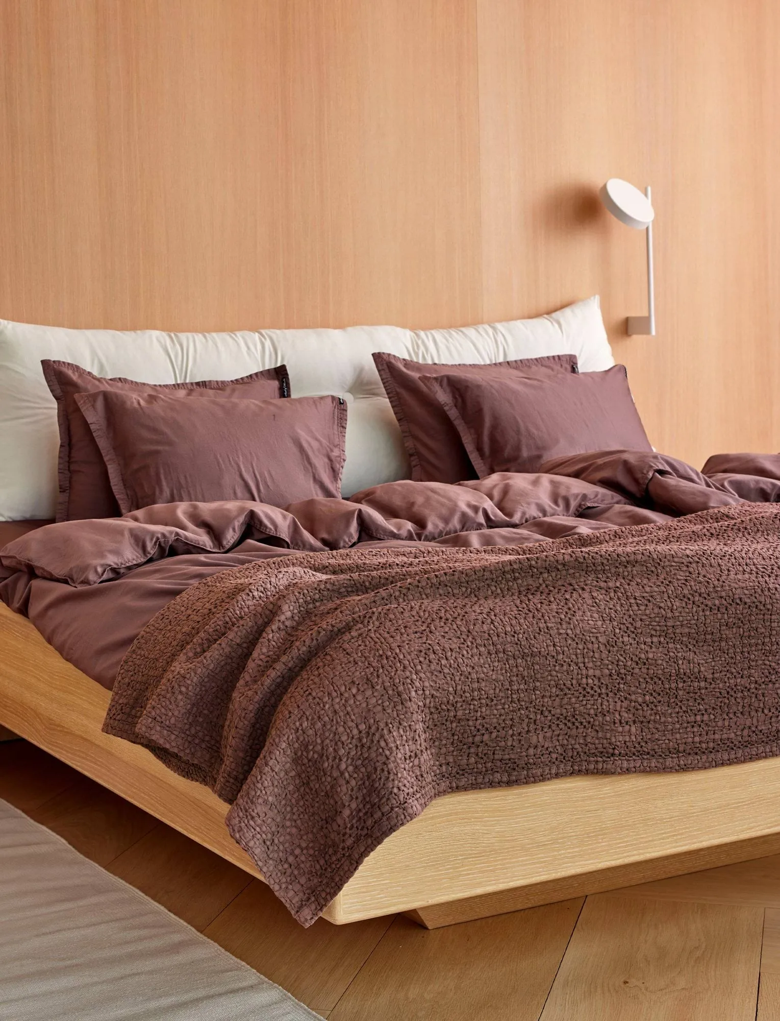Dani bedspread 260x260 cm, Prune (purple) Himla