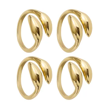 Inverness napkin ring - Brass, 4-pack - Himla