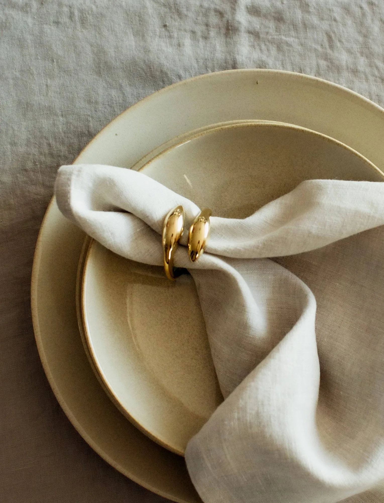 Inverness napkin ring, Brass, 4-pack Himla