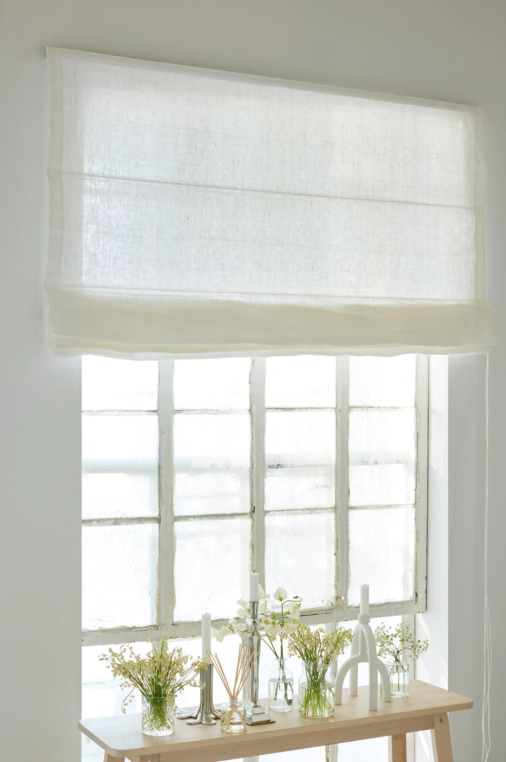 Miramar Roman blind 150x180 cm, White Himla