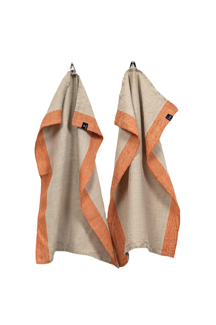 Randolf kitchen towel 50x70 cm - Pumpkin-natural - Himla