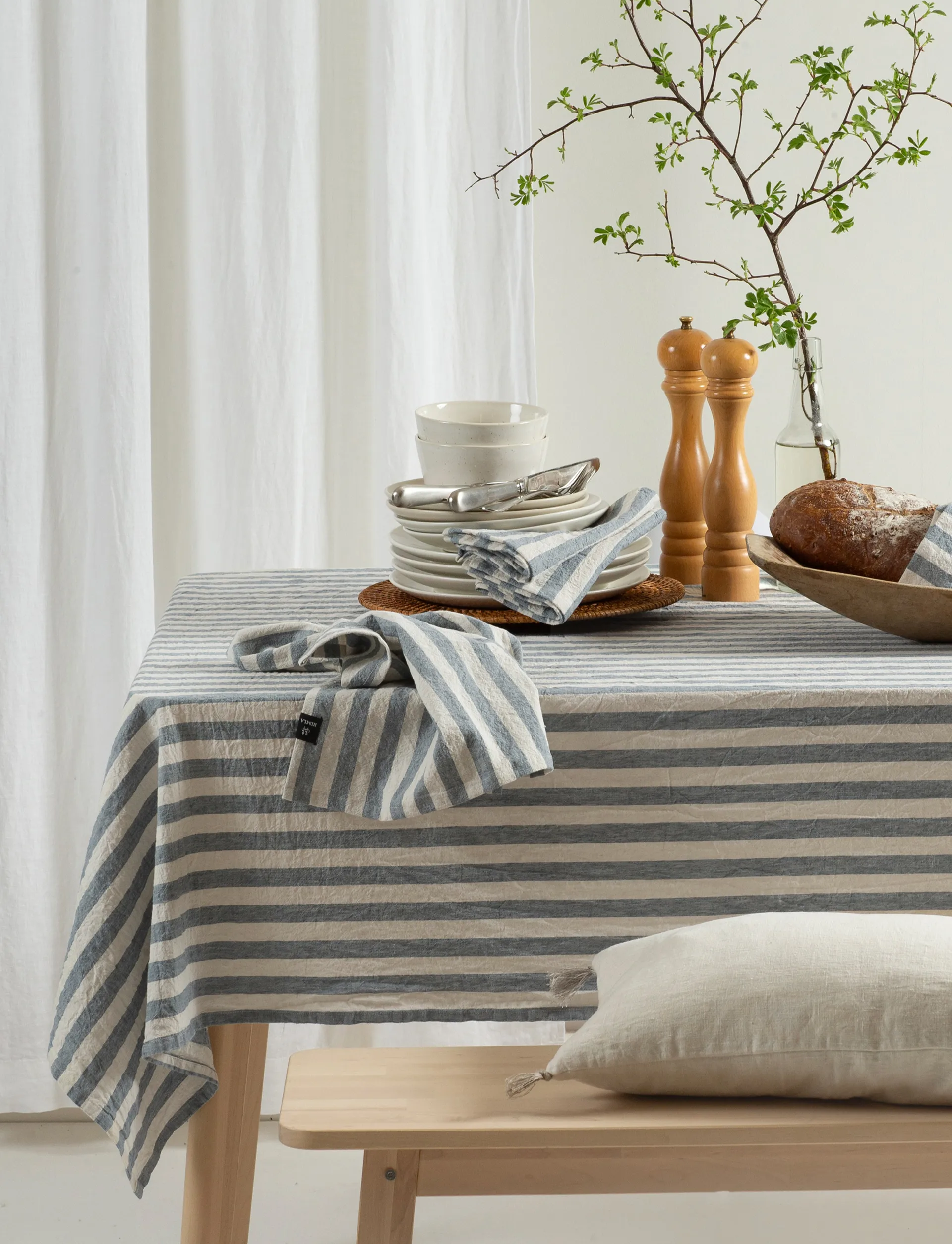 Riviera fabric napkin 45x45 cm 4-pack, Azure Himla