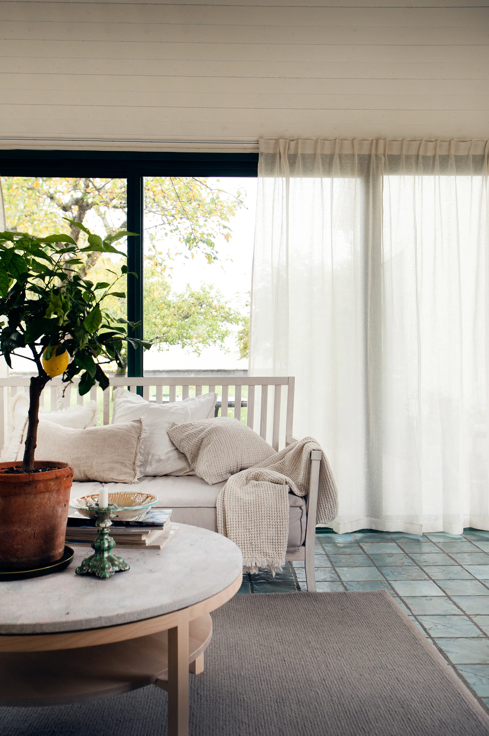 Skylight curtain with ironing strip 280x290 cm, Fog Himla