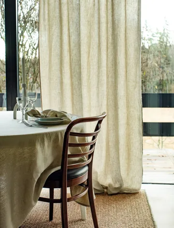 Sunrise curtain with pleat band 280x250 cm - Organic (green) - Himla