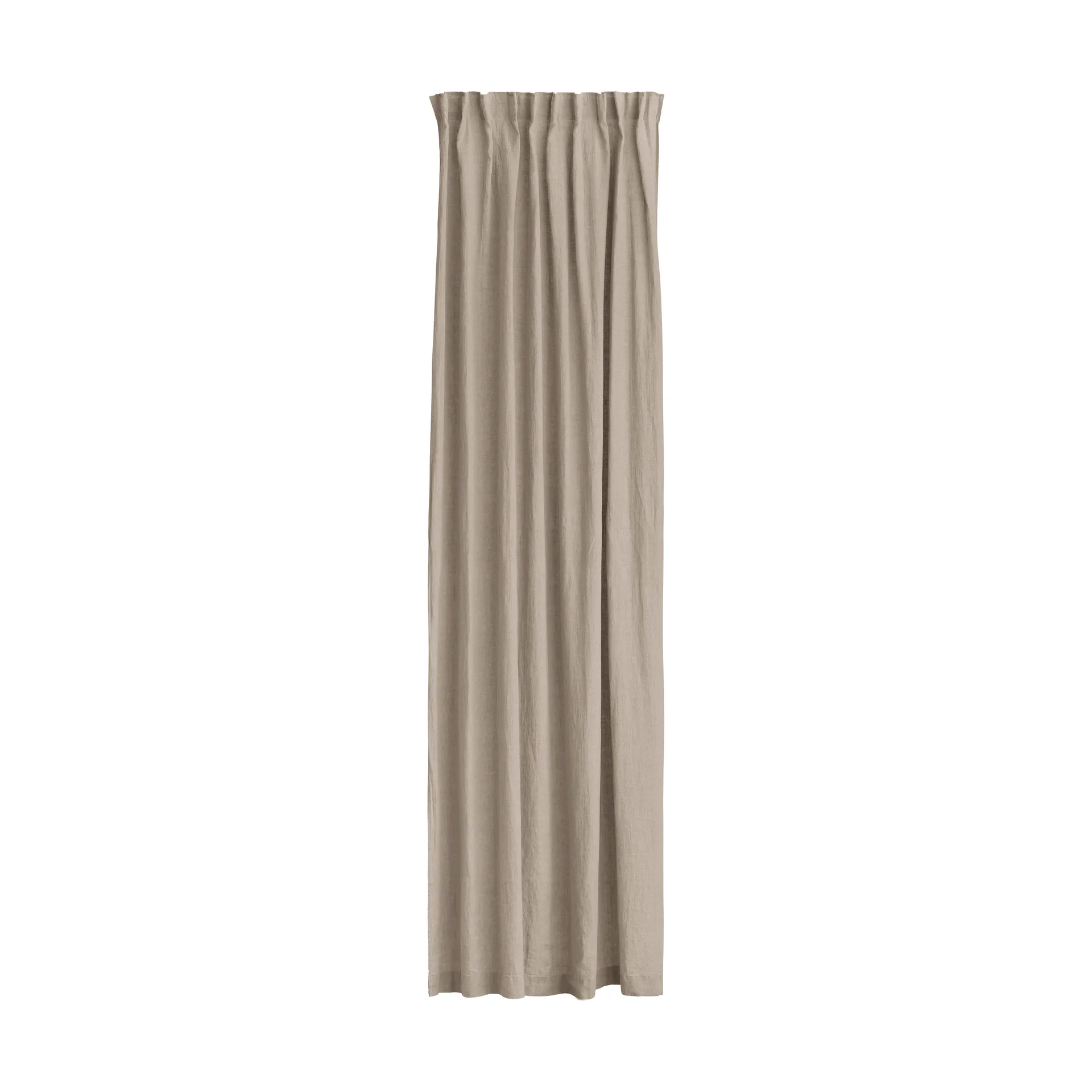 Sunrise curtain with pleat band 280x250 cm, Vintage (grey) Himla