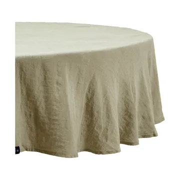 Sunrise round linen tablecloth - Organic (green), Ø160 cm - Himla