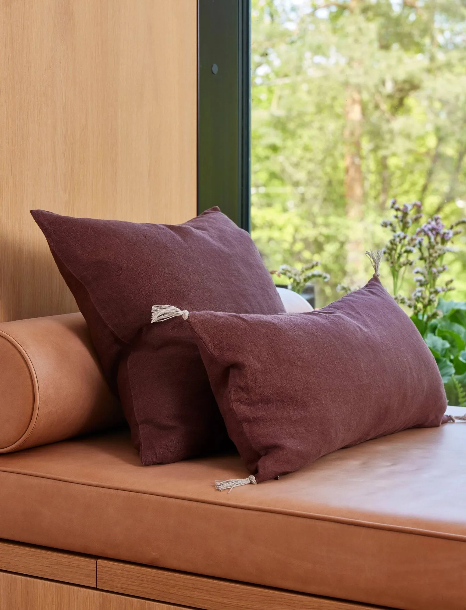 Sunshine cushion cover, Burgundy (red), 50x50 cm Himla
