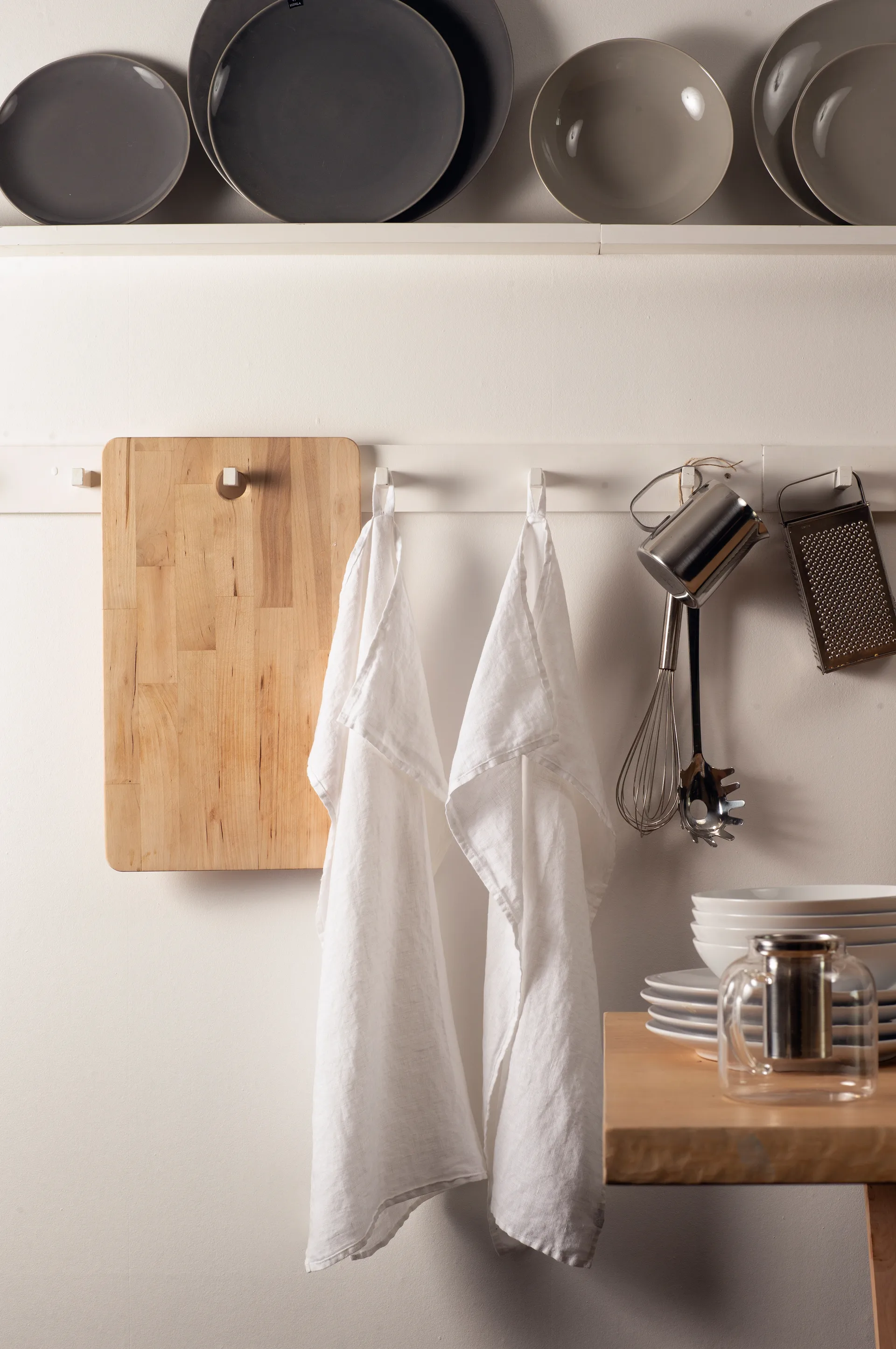 Sunshine kitchen towel 2-pack, White Himla