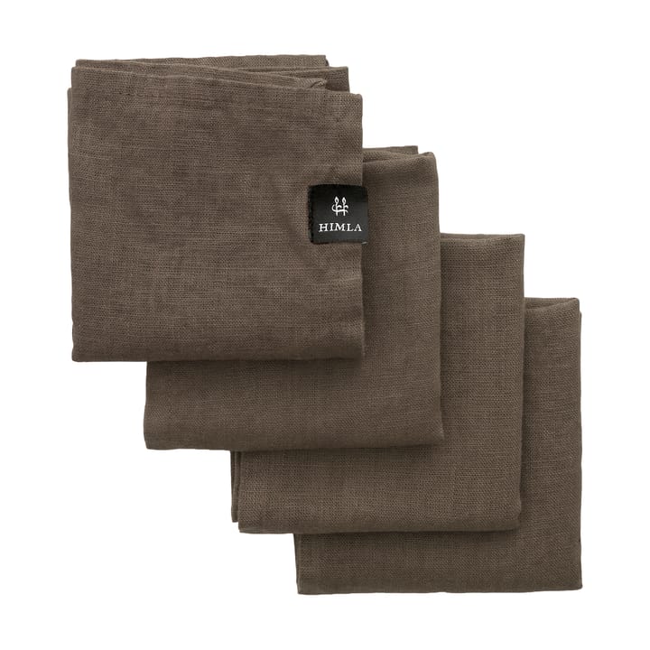 Sunshine napkin 4-pack - Coffee - Himla