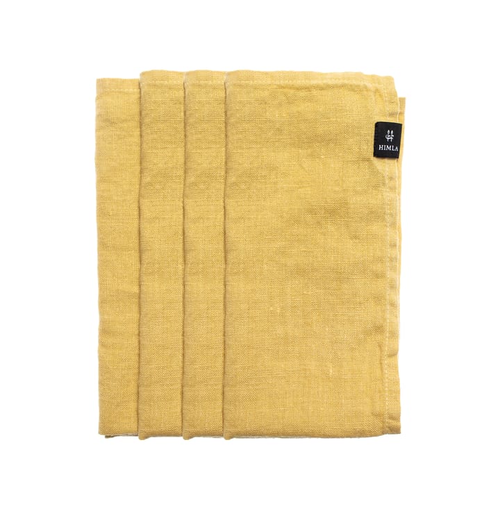 Sunshine napkin 4-pack, Honey (yellow) Himla