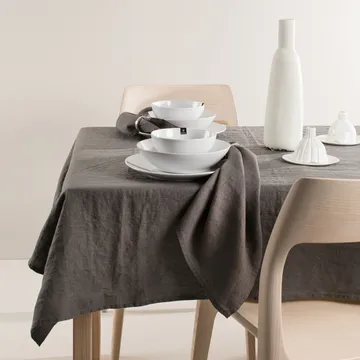Sunshine tablecloth 140x330 cm - Charcoal (dark grey) - Himla