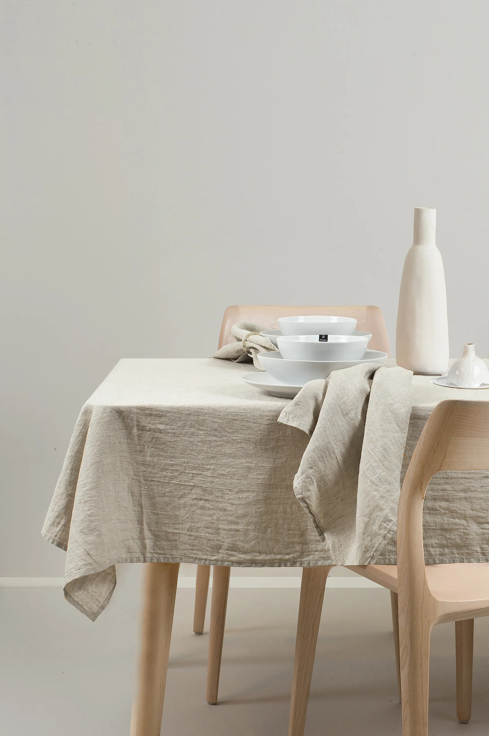 Sunshine tablecloth 140x330 cm, Oatmeal (Natural) Himla
