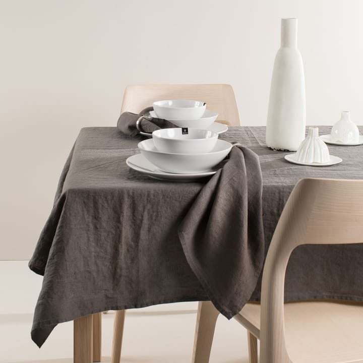 Sunshine tablecloth 145x250 cm, Charcoal (dark grey) Himla