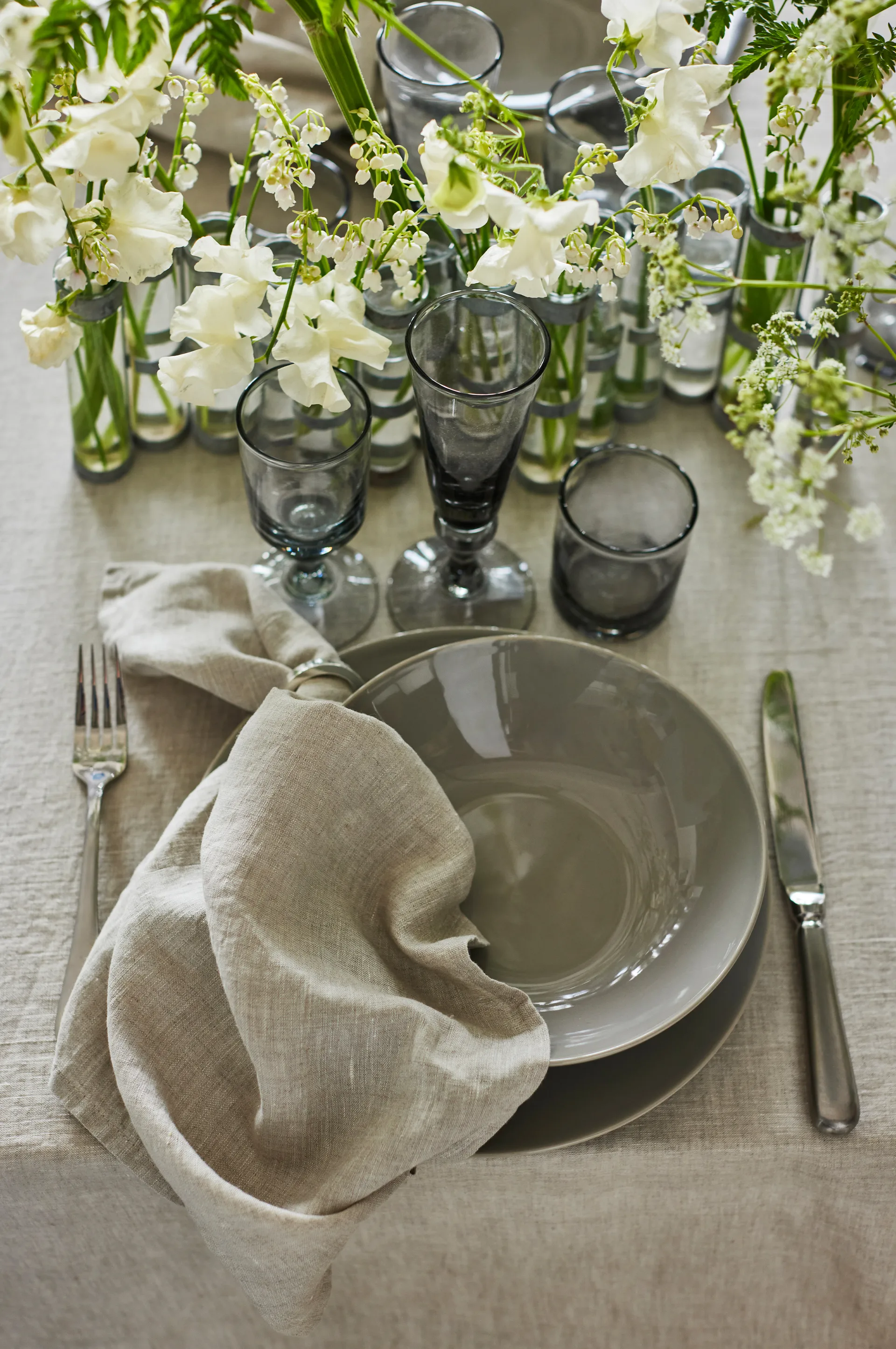 Sunshine tablecloth 145x250 cm, Oatmeal (Natural) Himla