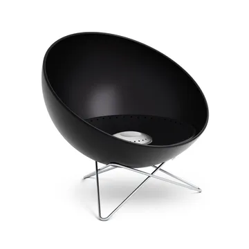 BOWL 57 fireplace - Black-silver, star base - Höfats