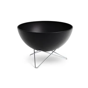 BOWL 70 fire pit - Black-silver, star base - Höfats
