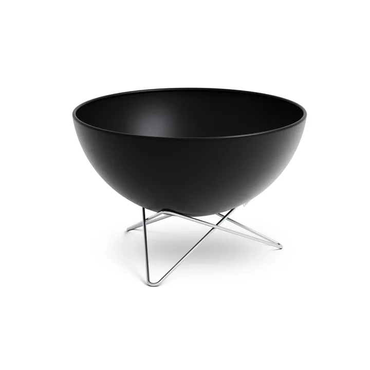 BOWL 70 fire pit - Black-silver, star base - Höfats