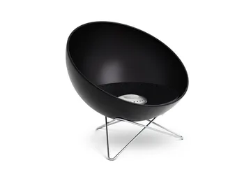 BOWL 70 fire pit - Black-silver, star base - Höfats